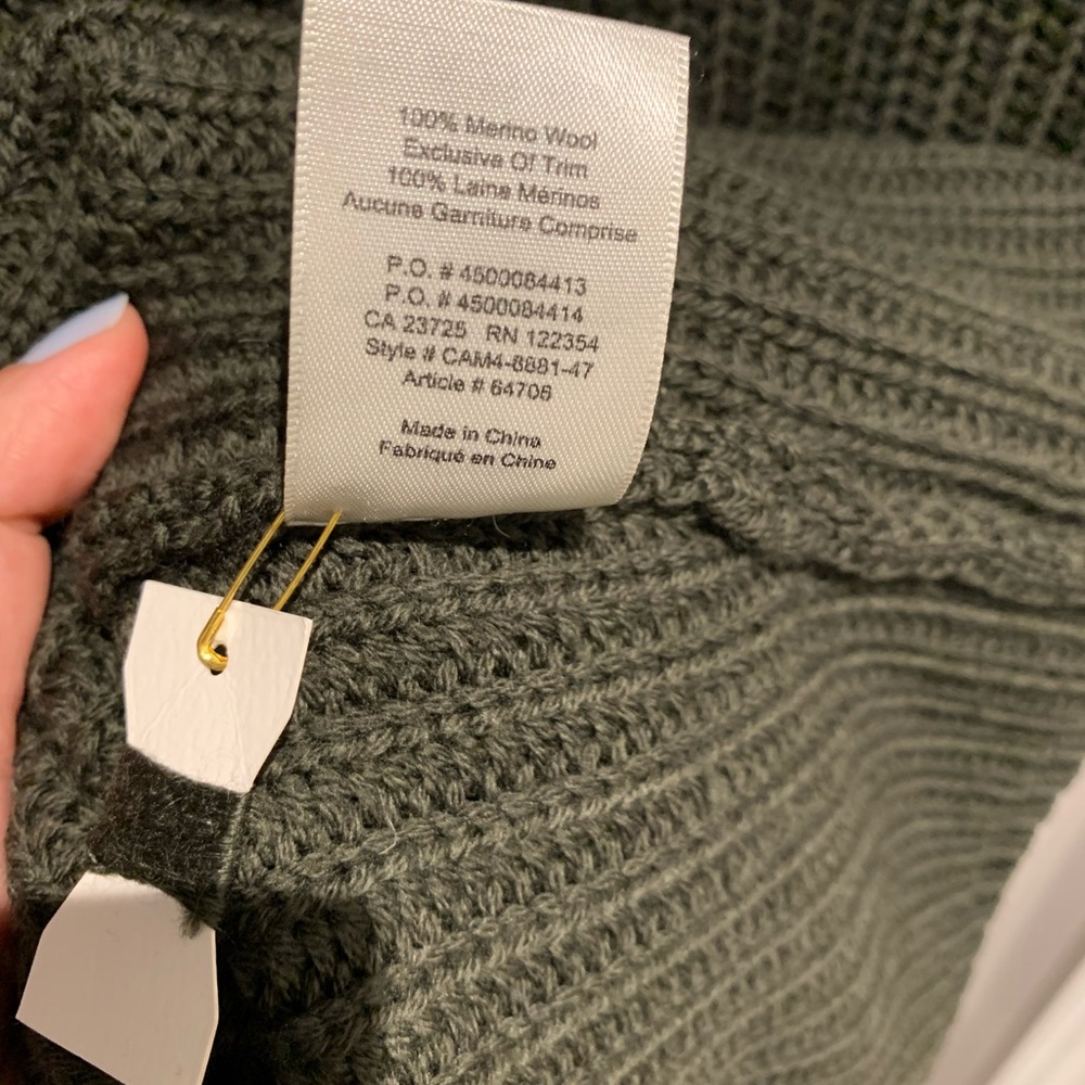 Aritzia Wilfred Jasmeen Sweater Dress, Green - Picture 10 of 12